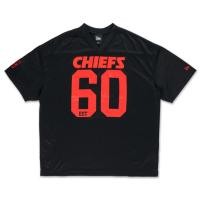 ราคา New Era เสื้อยืดแขนสั้นรุ่น Kansas City Chiefs Nfl Historic Black Oversized Short Sleeve T Shirt (42320897664)