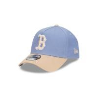 ราคา New Era หมวกรุ่น Boston Red Sox Blueberry Cream 2 Tone Oat Milk Visor Iris Flower 9Forty Af Cap (27687654168)