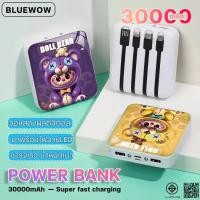 ราคา รุ่นล่าสุด พาวเวอร์แบงค์ 120W 30000mAh power bank ชาร์จเร็ว Quick Charge เพาเวอร์แบงค์ มีสายชาร์จ Type C และขาปลั๊กในต (45751077749)