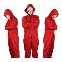 ราคา ชุดคอสตูม Salvador Dali La Casa De Papel Money Heist สําหรับแต่งคอสเพลย์ สีแดง มือสอง L (43064303054)