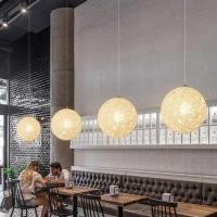 ราคา ไฟจี้ลูกกัญชงศิลปะหวาย โคมไฟจี้แฮนด์เมดสไตล์วาบิซาบิห้องนอนย้อนยุคญี่ปุ่น (43364968423)