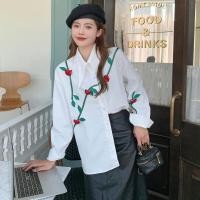 ราคา เสื้อเบลาส์ แขนยาว ทรงหลวม ลายดอกกุหลาบ สไตล์เกาหลี แฟชั่นฤดูใบไม้ร่วง สําหรับผู้หญิง (23615099361)