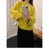 ราคา ฤดูหนาวเกาหลีรอบคอเสื้อกันหนาวแขนยาวหลวมอเนกประสงค์ 241212 (27520480778)