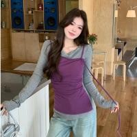 ราคา เสื้อยืดผู้หญิงสไตล์เกาหลีสำหรับฤดูหนาว สีสดใส เหมาะกับหลากหลายโอกาส 251121 (58001869686)