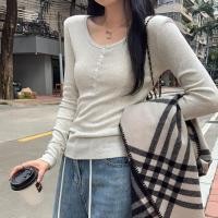 ราคา เสื้อยืดแขนยาวคอกลมสไตล์เกาหลีใหม่สำหรับผู้หญิง ในฤดูกาลใบไม้ร่วง 251031 (50800587351)