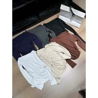 ราคา เสื้อยืดแขนยาวเปิดไหล่สีทึบสำหรับผู้หญิง เหมาะสำหรับฤดูหนาว 251110 (50151092629)
