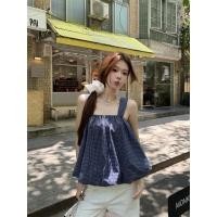 ราคา เสื้อกั๊กลายสก๊อตสไตล์เกาหลีสำหรับผู้หญิง แบบแขนกุด สไตล์ย้อนยุค รหัส 250705 (43807409083)