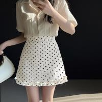 ราคา กระโปรงทรงเอแบบห่อสะโพกลายจุดฤดูร้อนสําหรับผู้หญิง 250620 (43455283925)