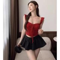 ราคา เสื้อยืดลําลองคอเหลี่ยมผู้หญิงเรียบง่ายสีทึบฤดูร้อน 250718 (43058938047)