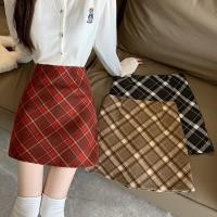ราคา กระโปรงลายสก๊อตสไตล์เกาหลีย้อนยุค เอวสูง สำหรับผู้หญิง ฤดูใบไม้ร่วง 250918 (42619655228)