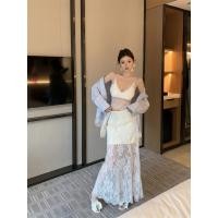 ราคา ฤดูร้อนผู้หญิงหลวมเสื้อลูกไม้อเนกประสงค์บางยาวลูกไม้กระโปรง 250325 (29930794421)