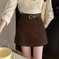 ราคา กระโปรงทรง A ผ้าลูกฟูก เอวสูงสำหรับผู้หญิง เหมาะสำหรับฤดูใบไม้ร่วง 250918 (27891716355)