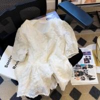 ราคา เกาหลีฤดูร้อนบางลูกไม้สีขาวเก๋ด้านบนของผู้หญิง 250311 (27279162953)