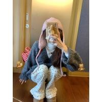 ราคา ฤดูใบไม้ร่วงฤดูหนาวใหม่ผู้หญิงผ้าลูกฟูกเกาหลีดอกไม้ลูกไม้เอวสูงหลวมกางเกงลําลอง 241221 (26671304379)