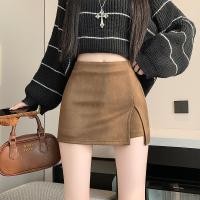 ราคา กระโปรงเอวสูงแบบ A Line สไตล์ลำลองสำหรับผู้หญิง ทำจากหนังเดียร์สกิน 251020 (24247539823)