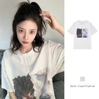 ราคา ฤดูร้อนใหม่ คอกลม พิมพ์ลาย หลวม ลําลอง แขนสั้น เสื้อยืดผู้หญิง (22525538629)