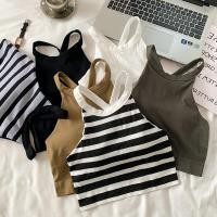 ราคา ฤดูร้อนใหม่ ไขว้ เปิดหลัง สั้น สลิมฟิต อเนกประสงค์ สายรัด เสื้อกล้ามผู้หญิง (21477588201)