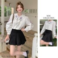 ราคา เสื้อโปโล แขนพอง ปักลายดอกไม้ ทรงหลวม แฟชั่นฤดูใบไม้ร่วง สําหรับผู้หญิง (18792737992)