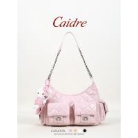 ราคา Caidre Diamond Chain Bag กระเป๋าสะพายไหล่ผู้หญิง Commuter Cross body Tote Bag (43667489739)