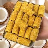 ราคา หอมกรอบ มะพร้าวไข่แดงกรอบม้วนไข่ม้วนกรอบไข่ม้วนบิสกิตสบายๆชายามบ่ายสํานักงานขนมขบเคี้ยว20251113 (54601276528)