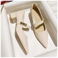 ราคา รองเท้า Mary Jane ส้นสูง ออกแบบแบบ Classic Retro ผลิตจากหนังคุณภาพดี (43811931972)
