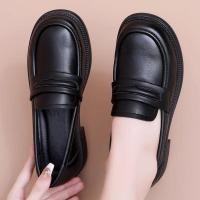 ราคา รองเท้าแตะสวมหนังนุ่ม แบบใหม่ ส้นสูง ปลายข้อเท้าแบบลำลอง รองเท้าโลฟเฟอร์ (43923504036)