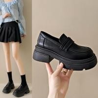 ราคา รองเท้าโลฟเฟอร์ผู้หญิง สไตล์อังกฤษ สำหรับฤดูใบไม้ผลิและฤดูใบไม้ร่วง หนังขนาดเล็ก (40970479469)