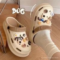 ราคา รองเท้าแตะ พื้นหนา กันลื่น ลายการ์ตูนน่ารัก DIY (24052729453)