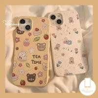 ราคา เคสโทรศัพท์มือถือ ซิลิโคนนิ่ม กันกระแทก ลายการ์ตูนหมี ชานม กระต่ายน่ารัก สไตล์เกาหลี สําหรับ IPhone 11 15 14 12 13 Pro MAX XR 6 6S 7 8 15 Plus X XS MAX SE 2020 15Plus (21890965334)
