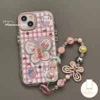 ราคา สร้อยข้อมือผีเสื้อหรูหรา Make Up Case สําหรับ Oppo A38 A15 A7 A60 A18 A35 A77 A77s A57 A17 A5s A79 A53 A15s A16s A17K A54 A12 A3s A53 A53 A53 A53 A53 A53 A53 A53 A53 A53 A58 A16s กระต่ายน่ารักลายสก๊อต