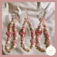 ราคา สายคล้องโทรศัพท์มือถือ ประดับลูกปัดไข่มุก ลายการ์ตูนหมีน่ารัก ประดับโบว์ และดอกไม้น่ารัก หรูหรา (23276051087)