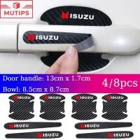 ราคา ISUZU 8 ชิ้น ต่อชุด สติกเกอร์คาร์บอนไฟเบอร์ ป้องกันรอยขีดข่วน สําหรับติดมือจับประตูรถยนต์ Panther Elf Traga Dmax Mux Trooper MU7 TFR Crosswind Panther Sportivo (23978454288)