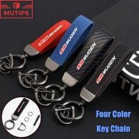 ราคา Honda Mugen รถ Pure สีพวงกุญแจคุณภาพสูง Suede คาร์บอนไฟเบอร์โลโก้แหวนสําหรับ City Brio BRV CRV Civic HRV Fit Jazz Odyssey Accord WRV (24093838198)