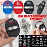 ราคา MUTIPS 4 ชิ้น ฝาครอบล็อคประตูรถยนต์ ป้องกันสนิม ตัวป้องกัน หัวเข็มขัดล็อคประตู การดูดซับแรงกระแทก Pad (43370245557)