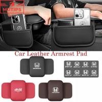 ราคา Honda ที่หุ้มที่วางแขนรถยนต์ แผ่นรองคอนโซลกลาง ปู่ เบาะหนัง กระเป๋าเก็บของ สําหรับ civic 11th gen fd fc eg fk HRV Jazz City Mugen Fit Vezel Accord BRV WRV Stream (25888584364)