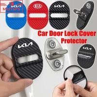 ราคา KIA 4 ชิ้น ฝาครอบล็อคประตูรถยนต์ ป้องกันสนิม ตัวป้องกัน หัวเข็มขัดล็อคประตู การดูดซับแรงกระแทก Pad สำหรับ EV5 EV9 Seltos Grand Carnival Soul EV Picanto EV6 GT K5 Cerato (41270245661)