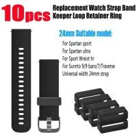ราคา 10 ชิ ้ น 24 มิลลิเมตรยางเปลี ่ ยนสายนาฬิกา Keeper Loop Security ผู ้ ถือ Retainer แหวนสําหรับ Suunto Spartan Suunto 9 TRAVERSE (29002717316)