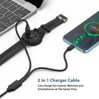 ราคา สายชาร์จนาฬิกาอัจฉริยะสําหรับ Garmin Instinct 2 Vivoactive 4s 3 Forerunner Venu Sq 2 3s Fenix 6 7 5X Plus สายชาร์จ Type C ที่ชาร์จโทรศัพท์ (26755791938)
