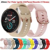 ราคา 20 มม ซิลิโคนสําหรับ Polar Ignite 3 2 Unite Pacer Pro สายรัดข้อมือกีฬาสําหรับ Suunto 3 ฟิตเนส COROS PACE 2 APEX 2 สร้อยข้อมือ (24781517032)
