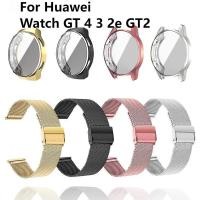 ราคา สายนาฬิกาข้อมือ โลหะ TPU พร้อมเคสกันรอยหน้าจอ สําหรับ Huawei Watch GT 2e GT2 3 4 46 มม 42 มม GT 2 Pro GT2e (25920182912)