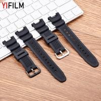 ราคา Hangrui สายนาฬิกาข้อมือซิลิโคน กันน้ํา สีดํา สําหรับผู้หญิง Casio SGW 100 (23537912505)