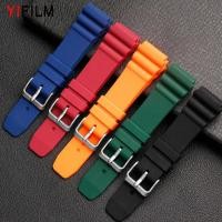 ราคา Yifilm สายนาฬิกาข้อมือ ยางซิลิโคน สีน้ํา 22 มม สําหรับ Casio MDV 106 1A MTD 1079 AMW 360 MTH 3050 MTP VD01 MTP 1303 1374 1375 (22741561914)