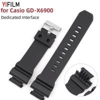 ราคา สายนาฬิกาข้อมือ ยางซิลิโคน สีดํา สําหรับ Casio GD X6900 (22655295459)