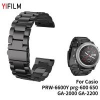 ราคา Yifilm สายนาฬิกาข้อมือสเตนเลส สําหรับ Casio PRW 6600Y Prg 600 650 G shock GA 2000 GA 2200 (22631784492)