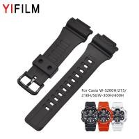 ราคา สายนาฬิกาข้อมือยาง 18 มม สีดํา แบบเปลี่ยน สําหรับ Casio W S200H 215 216H 5208 SGW 300H 400H Series YIFILM (22470502989)