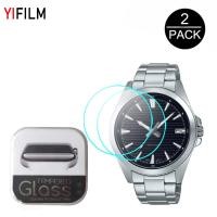 ราคา Yifilm ฟิล์มกระจกนิรภัยกันรอยหน้าจอ HD สําหรับ Casio EDIFICE EFV 630D EFV 140D EFV630D EFV140D 1AV 2AV 3AV 2 ชิ้น (17914142427)