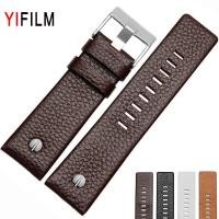 ราคา Yifilm สายนาฬิกาข้อมือหนังแท้ คุณภาพสูง สําหรับ Diesel DZ7333 7348 4318 26 มม 27 มม 28 มม 30 มม (23867731358)