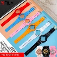 ราคา สายนาฬิกาข้อมือ พร้อมเคสยาง แบบเปลี่ยน สําหรับ Casio Baby G Women BA 110 111 112 120 130 Girly (19278470111)