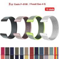 ราคา สายนาฬิกาข้อมือไนล่อน 18 มม สําหรับสมาร์ทวอทช์ Fossil Gen 3 4 Q Venture HR Huawei B5 Garmin 255s Vivoactive 3S 4s Venu 2S (22886860767)