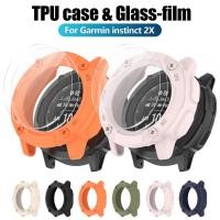 ราคา สําหรับ Garmin Instinct 2X กรณีสมาร์ทนาฬิกา TPU ฝาครอบนุ่มป้องกันกันชนป้องกันหน้าจอกระจกนิรภัยฟิล์มสําหรับ Instinct 2X (45001300653)